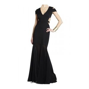 BCBGMAXAZRIA Sexy Black Gown. Size 8